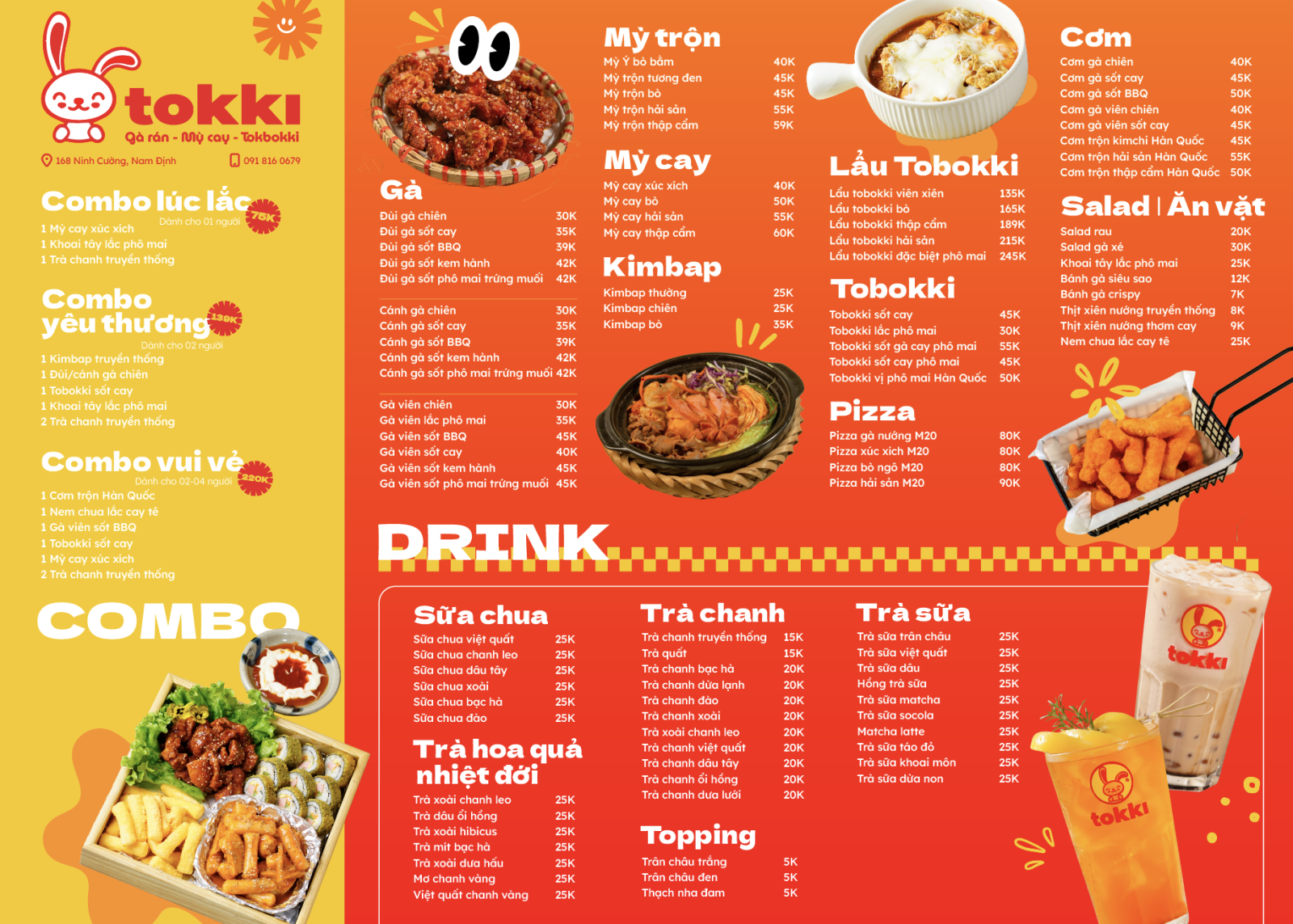 Menu Tokki Việt Nam