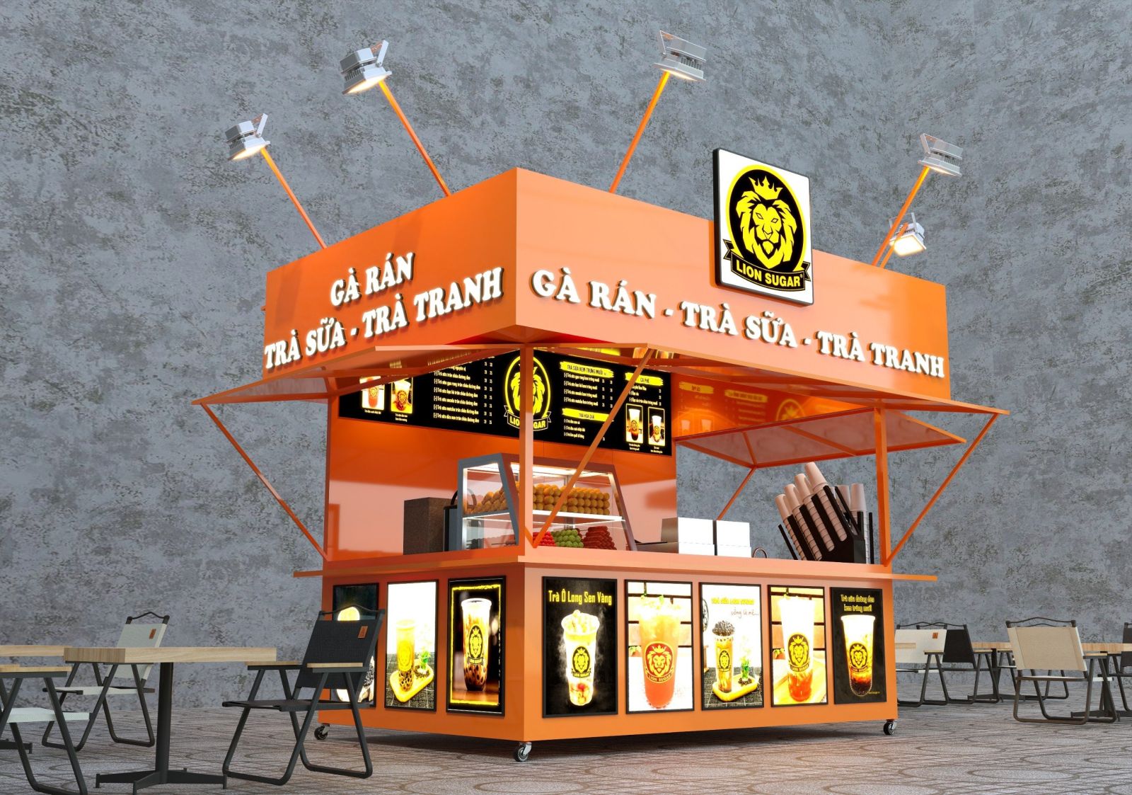 Lion Sugar - Trà sữa xe đẩy